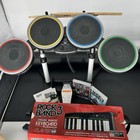 Rock Band Playstation Harmonix Drums   Keyboard W 2 Games And Microphone Psdms2