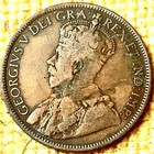 1917 Canada Newfoundland Large Cent Coin  Vf  1c George V  Km 16