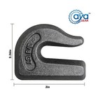 Aya Gear 4pcs Weld-on Grab Chain Hook 3 8  Tow Hooks G70 Flatbed Tractor Trailer
