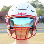 Revo Clear Blue Speed Flex   Schutt F7 Full Size Football Helmet Visor  W clips