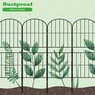10 Pack Outdoor Animal Barriers Metal Garden Fence Gate Bundle Panels Decor