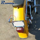 Chrome Rear Turn Signal Relocation Mount Kit For Harley Softail Standard Fat Boy