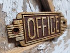 Vintage Art Deco Office Sign Cast Iron Restaurant Bar Music Club Manager Boss