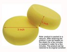  Round Sponges 6pcs 3inch Yellow Painting Sponges Synthetic Artist Sponge 