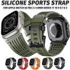 Silicone Band Strap For Apple Watch 11 10 9 8 7 6 5 Ultra 45 46 49mm Replacement