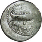         Mark Antony Leg X Silver Denarius 32-31 Bc Republic Galley Crawford 544 24