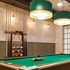 Wall-mounted Pool Cue Rack For 6 Sticks   Ball Set - Billiard Room Accessory