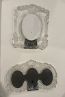 Mikasa Vintage Frosted Glass Picture Frame Set Of 2