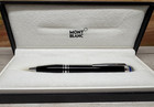Montblanc Starwalker Blue Dome Platinum Plated Ballpoint Pen  Mint 