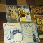 Lot Of Coca-cola Advertising Lot Metal Tins   Signs Soda Theme 1886-1936