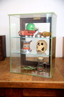 Antique Store Counter Display Case Antique Apothecary Cabinet Shelf Glass Wood