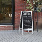 Heavy Duty Outdoor A Frame Sandwich Board Sidewalk Chalkboard Memo Sign Magnetic