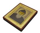 Lebanese Catholic Handmade Wooden Icon St  Charbel 12 5x10cm