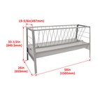 Heavy Duty Steel 77 Gallon Pasture Hay Feeder For Goats  Sheep  Miniature Horses