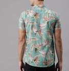 Lookmark Leaf Classic Fit Cotton Blend Beach Stylish Printed Shirts For Men     