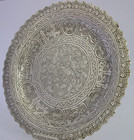 Pretty 123g Egyptian 900 Solid Silver Dish Plate Tray C1940s Eastern Antique