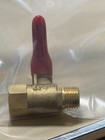 1 4  Male Female Npt Brass Ball Valve Water Moisture Air Tank Drain Shut Off
