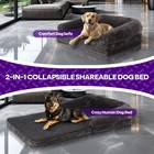 Adult Dog Bed For Humans orthopedic Memory Foam Pet Beds For Large Dogs