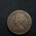 1754 British Georgivas Ii Rex Coin Exc Condition