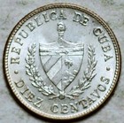 1949 Patria Y Libertad Silver 10 Centavos  unc 