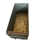 Vintage Galvanized Metal Box Drawer File Label Holder Handle Rustic Home Decor