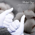 20 Pcs White Cotton Gloves For Eczema  Dry Hands  Moisturizing  Inspection  C   