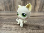 Littlest Pet Shop Lps  98 White Cream Cat Paw Up Kitten Authentic Red Magnet 
