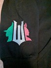 Wicked Black Full Zip Hoodie Sweatshirt Size M 