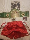 Jake Lamotta Autographed Lot     Signed Shorts   Photo   Wbc  Belt Jsa   Beckett