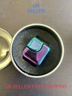 Fidget Cube Hand Spinner Aluminum Alloy Rainbow Adhd Autism And Stress Relief     