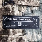 Vintage Super Wide Bruno Piattelli 100  Silk Tie Wild Abstract Geometrics  Italy