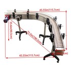 Chain Plate Conveyor Belt 75 5  Length 3 94  Width Small Assembly Line Equipment