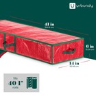 Heavy Duty Wrapping Paper Organizer Storage Bag Red - Christmas Storage