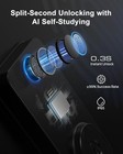 Fingerprint Door Lock With Handle  Smart Keyless Entry With App  Black