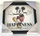 Disney 100 Framed Wall Art Mickey Mouse Happiness Is A State Of Mind Nwt