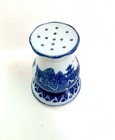 Vintage Victoria Ware Ironstone Hat Pin Holder 4 1 2 Inch Flow Blue Antique  