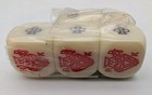 Set Of 5 Original Vintage Butterscotch Bakelite Poker Game Dice New Sealed Nos