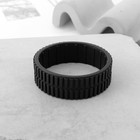2 Pcs Cleaning Robot Rubber Replacement Tires Compatible With I-robot Braava    