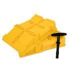 Camco Fasten Premium Rv Leveling Trailer Ramps With T-handle  2 5  Lift  2-pack