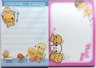 Crux Nattou Chan Game Mini Memo Pad 70 Kawaii Heisei Food Character Made Japan