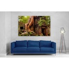 Ta Prohm Temple Cambodia Canvas Framed Print Picture Wall Art