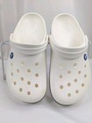 Crocs Unisex Adult Crocband Clog White W Blue Stripe Us Women s 8   Men s 6