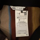 Zara Multicolor Striped Knit Fringe Hem High Rise Midi Pencil Skirt Xs