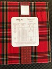 Sleigh Hill Tartan Plaid 60 X 104   Red Tablecloth -- Nwt