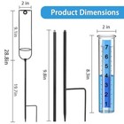 Rain  Gauge  Upgrade    7    Freeze -  Proof  Glass  Rain  Gauge  Outdoor    