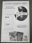 Billy Zane The Phantom Got Milk  1996 Trade Print Magazine Ad Poster Advertise