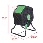 Compost Tumbler 18 5 Gallon Outdoor Composter Fast Create Fertile 360   Rotating