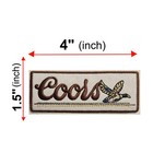 Coors Embroidered Patch Iron-on Sew-on Beer Hunting Mallard Duck Outdoors Logo