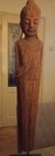 Antique Hand-carved Teakwood Burmese Buddha Statue - Standing - Burma Myanmar