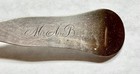R  H  Bailey  Woodstock  Vt Coin Silver 7 1 2  Dessert Spoon  C  1840